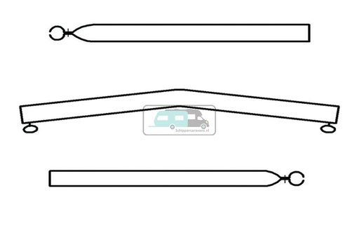 [OCS_A0016860] Campking Daksteun gebogen 22/19mm 170-250 Basic
