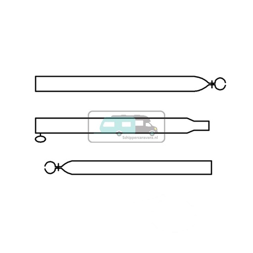[OCS_A0029839] Campking Verandastang 25/22mm 120-200 cm Aluminum