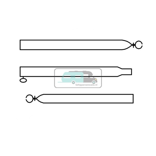 [OCS_A0029845] Campking Verandastang 28/25mm 170-260cm Aluminium