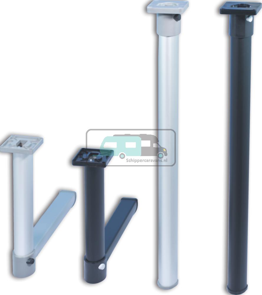 [OCS_A0032188] MPK Klaptafelpoot Zwart Bovenknik 67.5cm