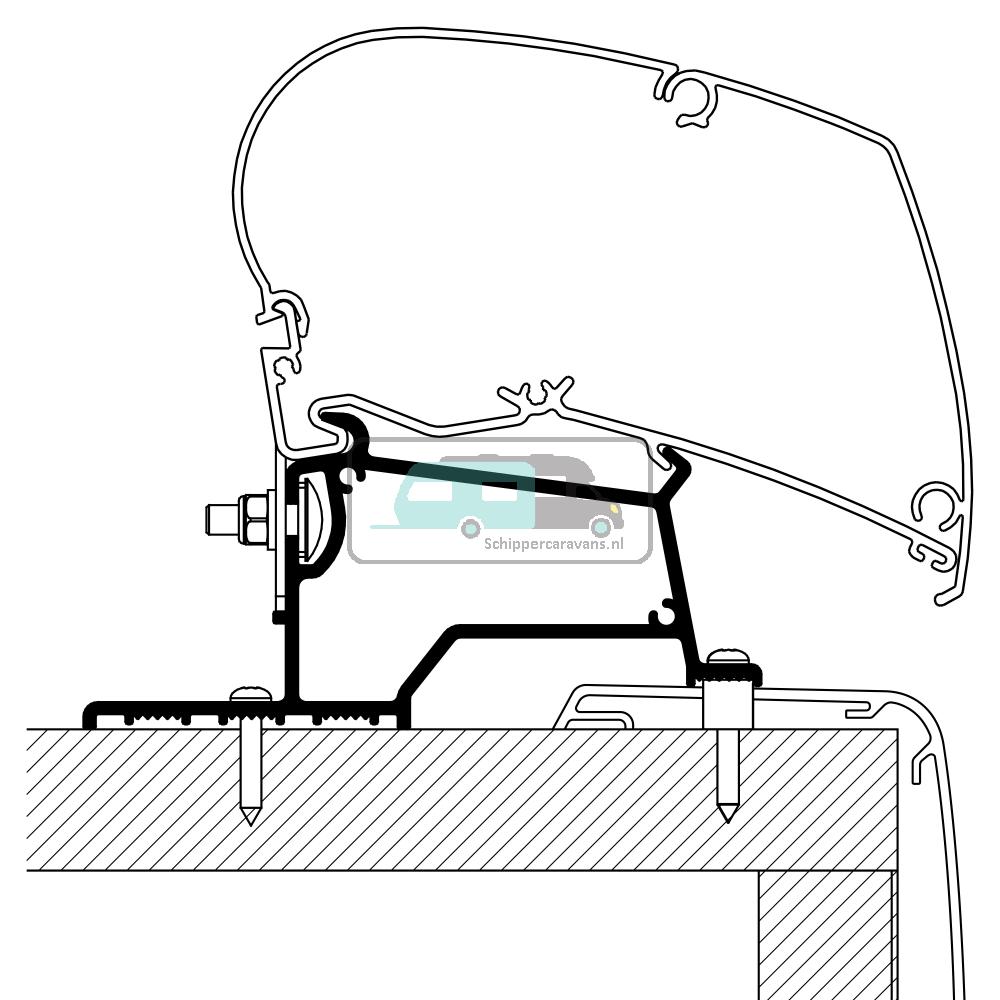 [OCS_A0014938] Thule Adapter Rapido Compact Intergraal 5mtr