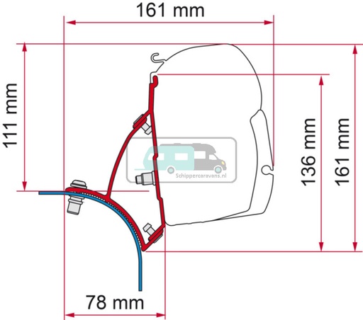 [OCS_2626257] Fiamma Kit VW T5/T6 Lift Roof Deep Black F45