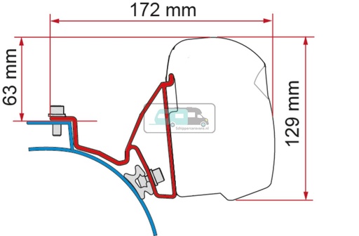 [OCS_A0024214] Fiamma Kit VW T5/ T6 California Deep Black F43