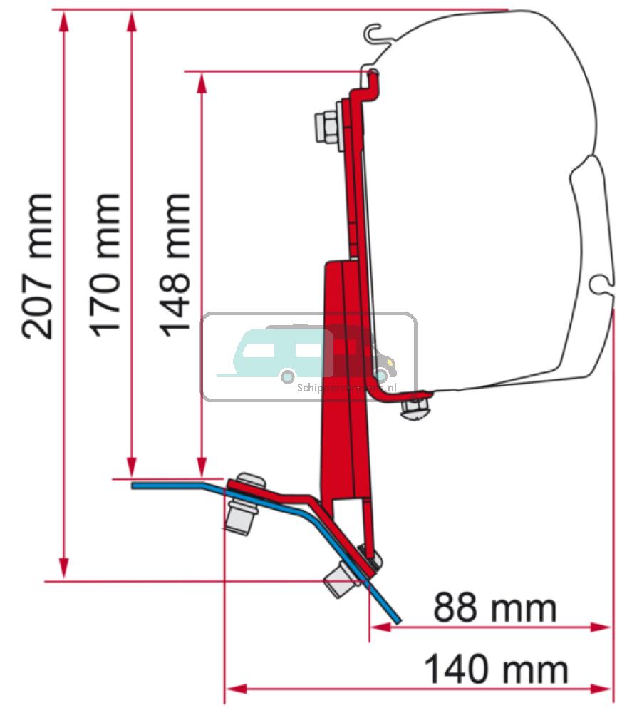 [OCS_A0013632] Fiamma Kit Ford Custom Deep Black F45-F43