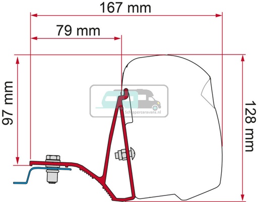 [OCS_2626263] Fiamma Kit Trafic/ Vivaro /Telento >15 Deep Black