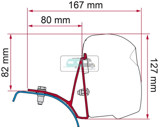 [OCS_A0015007] Fiamma Kit Trafic/ Vivaro /Primastar Deep BL (F43)