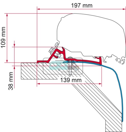 [OCS_A0013634] Fiamma Adapter Laika Rexosline/ Kreos >09 500