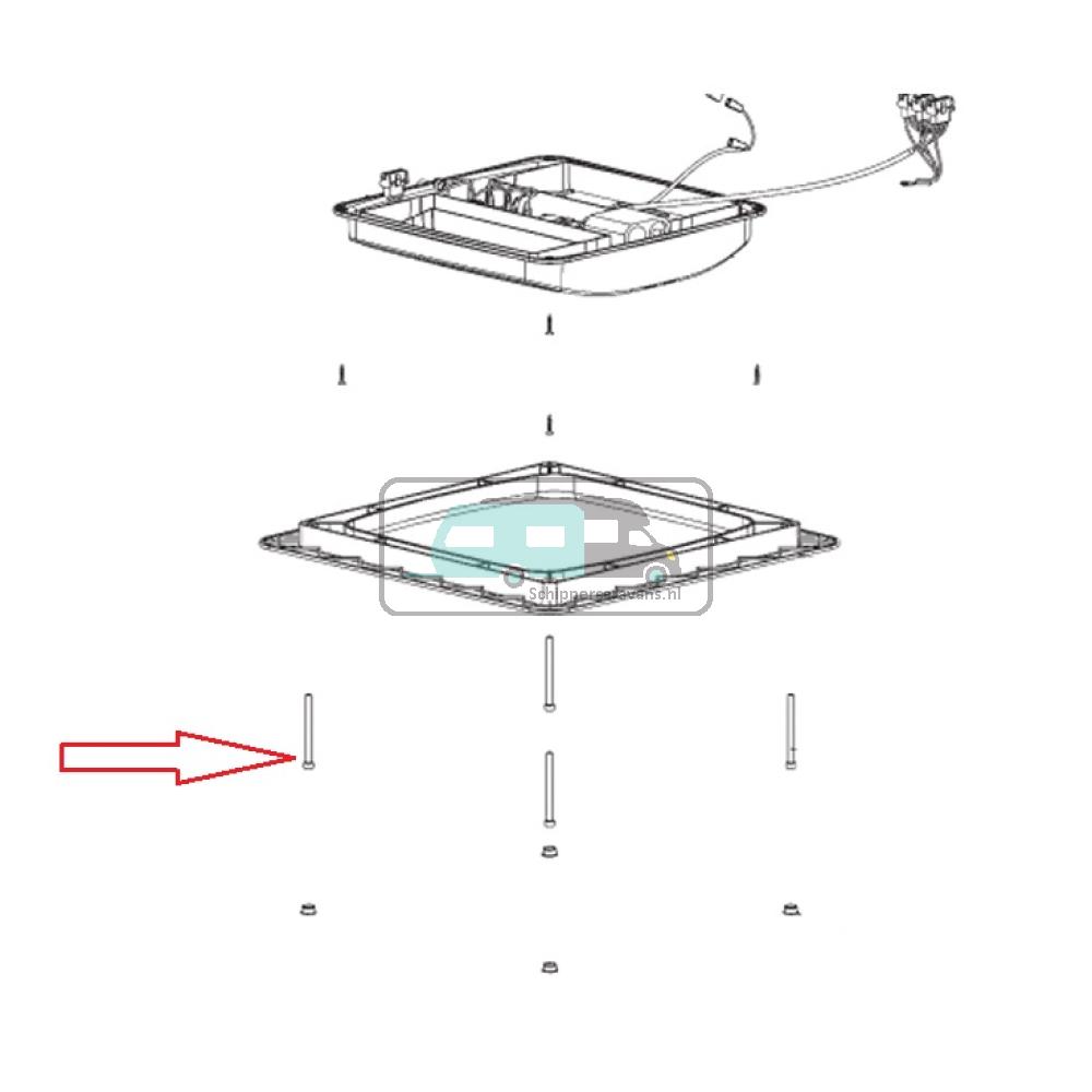 [OCS_A0030541] Dometic B1500/B1900 RVS schroef tbv binnenkader