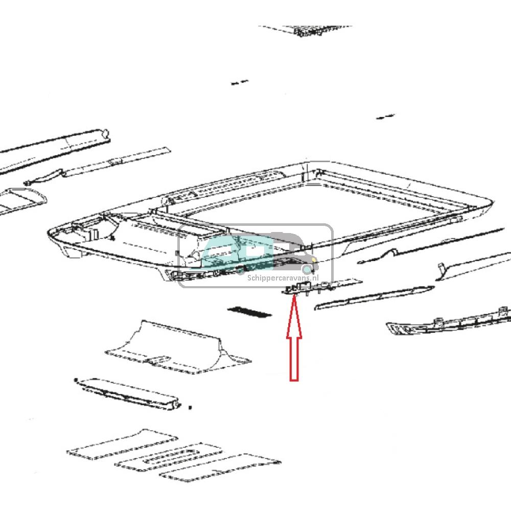 [OCS_A0030567] Dometic Printplaat bedieningspaneel Freshlight