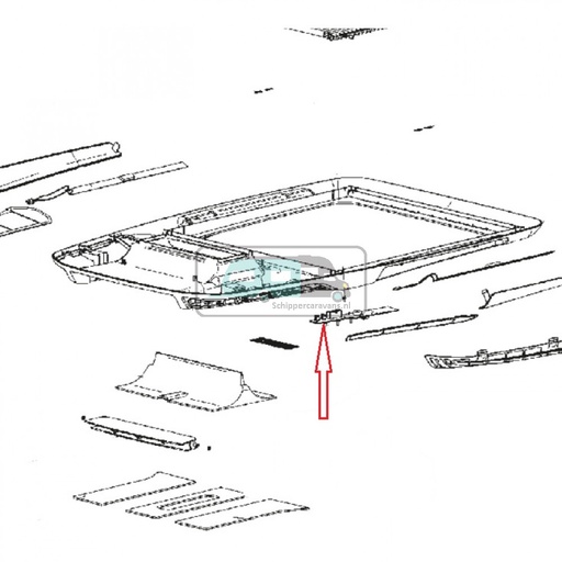 [OCS_0115154] Dometic Printplaat bedieningspaneel Freshlight