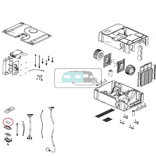 [OCS_A0030643] Dometic Airco Behuizing rondel afstandsbediening