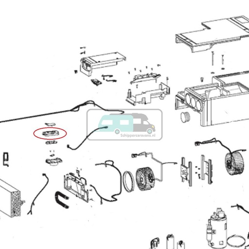 [OCS_0115159] Dometic Airco Afdekking afstandsbediening
