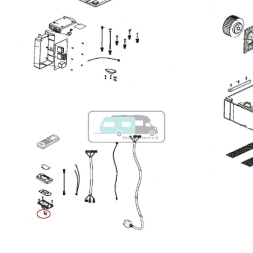 [OCS_A0030644] Dometic Airco bevestingsstuk afstandsbediening