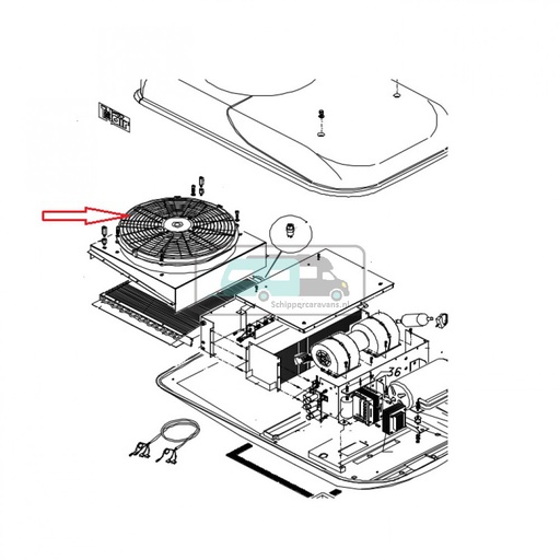 [OCS_0115303] Telair Iceberg Fan VA18AP10/C41S 12V