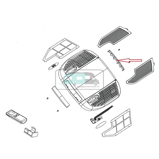 [OCS_0115319] Telair Vin Luchtverspreider Verdampingsunit