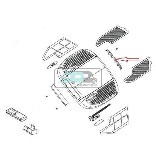 [OCS_A9903114] Telair Vin Luchtverspreider Verdampingsunit