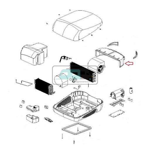 [OCS_A0037315] Telair e-Van 7400H Condensor