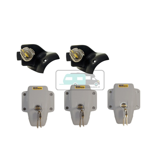 [OCS_0125269] HEOSafe Set Ducato + 3x Door Frame Lock Grijs