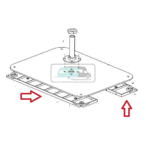 [OCS_0128361] Teleco Telesat 85 Montageplaat 