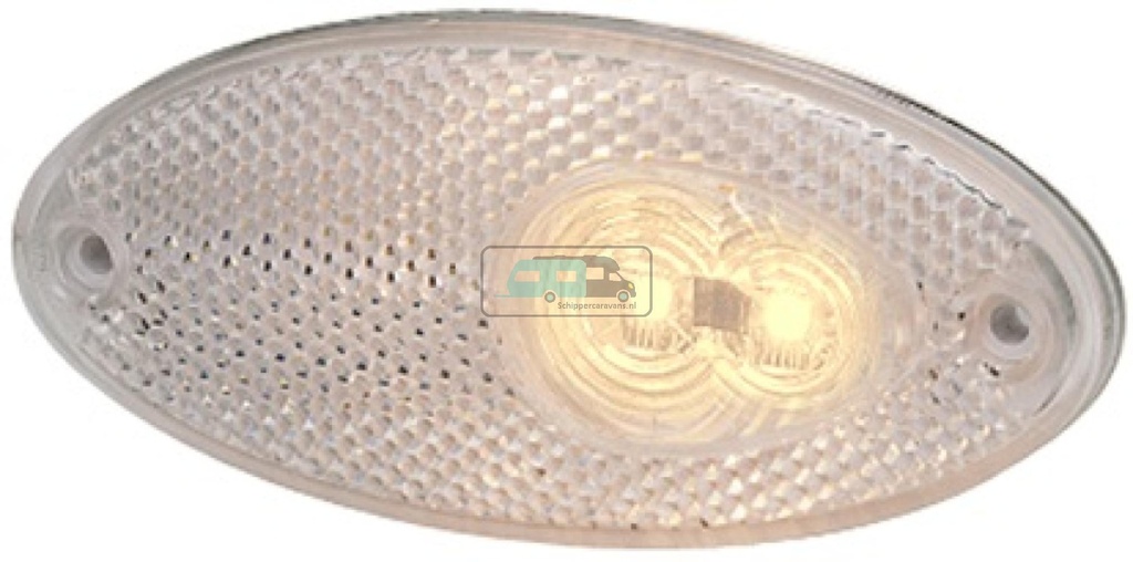 [OCS_A0027835L] Hella Breedtelicht LED met Reflector Ovaal Opbouw Wit