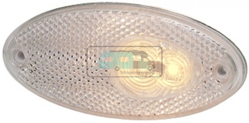 [OCS_0210040B] Hella Breedtelicht LED met Reflector Ovaal Opbouw Wit