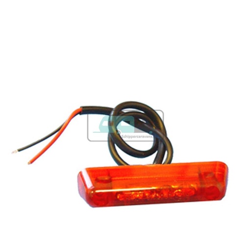 [OCS_A0008528L] Jokon Markering LED S24-2 Rechthoekig Opbouw Rood