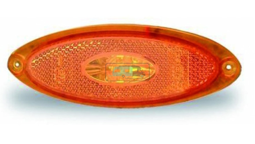 [OCS_A0018084L] Jokon Zijmarkering LED SMLR2010 Ovaal Opbouw Oranje-Oranje Frame