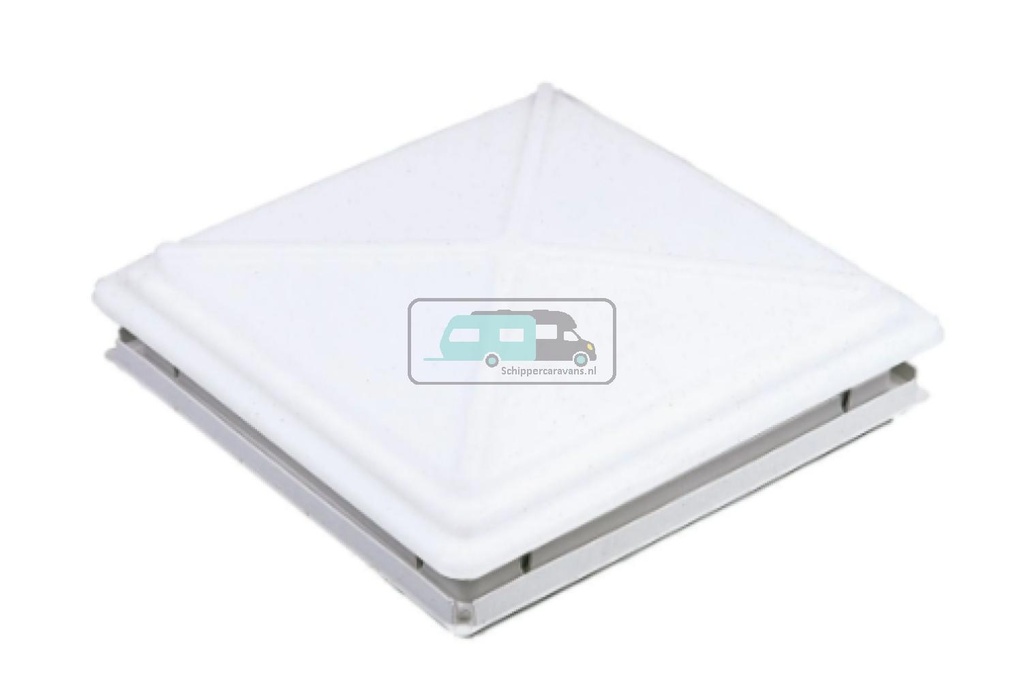 [OCS_A0035464] MPK Dakluik 40x40cm Melkglas Grote Kap+Combirollo Grijs