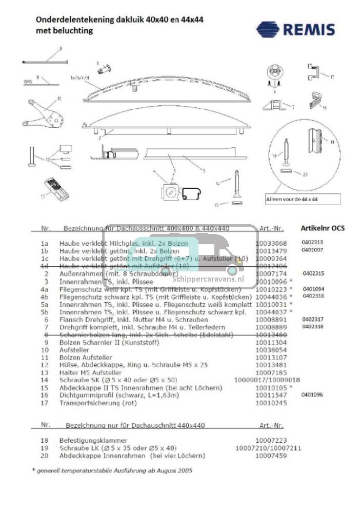 [OCS_A0029429] Remis Streamline Dakluik Afdichtrubber 40x40 1.63m