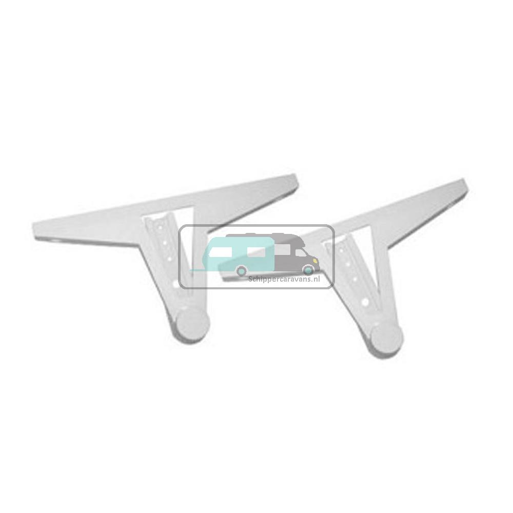 [OCS_A0034912L] Kunststof uitvoering. Wit à 2 stuks.