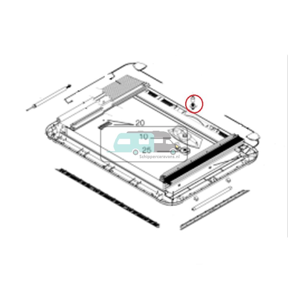 [OCS_A9906272] Dometic Heki 3 aandrijfasje BG 1266