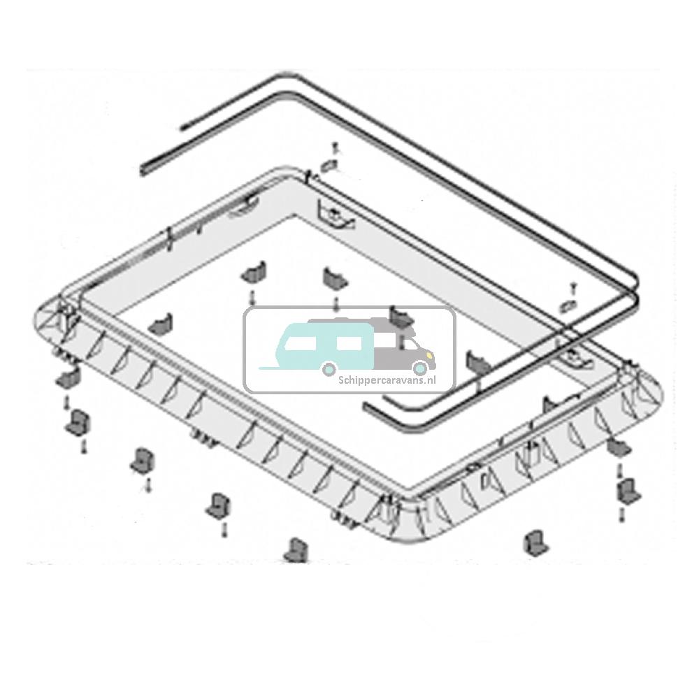 [OCS_A9905452] Dometic Heki 2 Buitenkader Compleet 25-32mm