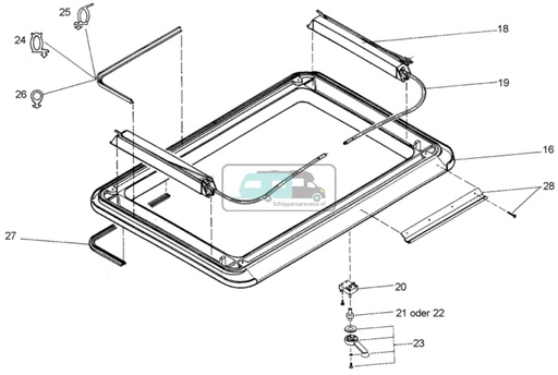 [OCS_A9905332] Dometic Heki 1 Afdichtingsrubber 5 meter