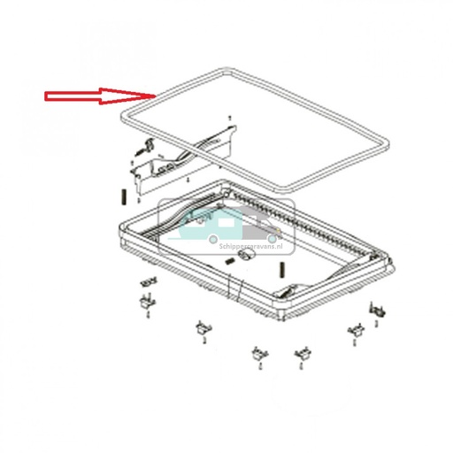 [OCS_0402125] Dometic Midi Heki Afdichtrubber 2,3 mtr