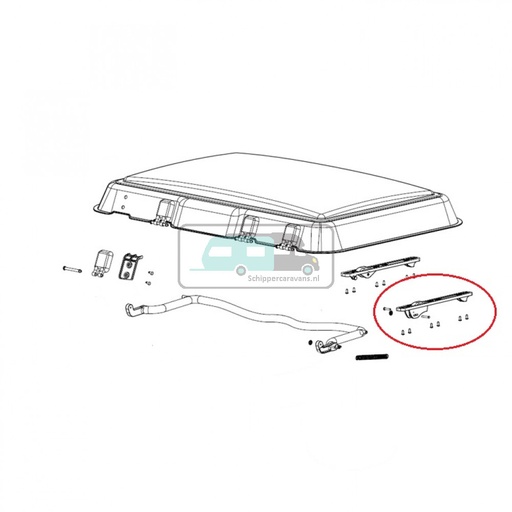 [OCS_0402164] Dometic Midi Heki Montageframe
