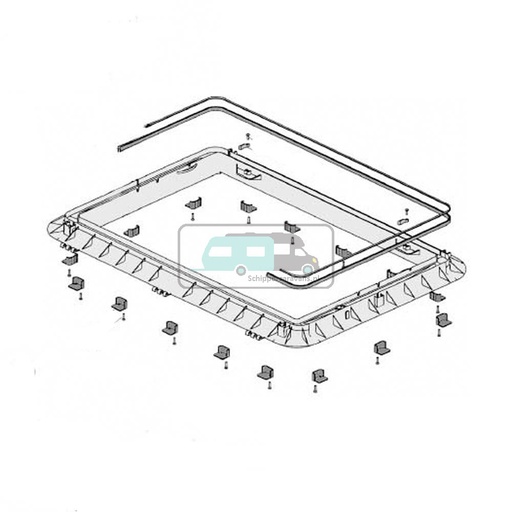 [OCS_0402177] Dometic Heki 2 Buitenkader compleet 32-39 mm