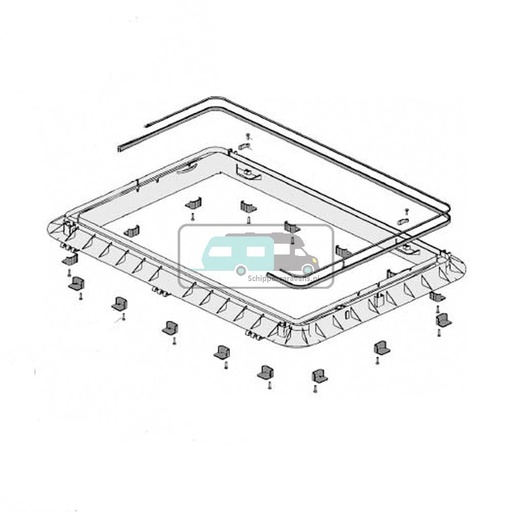 [OCS_A0030723] Dometic Heki 2 Buitenkader compleet 53-60 mm