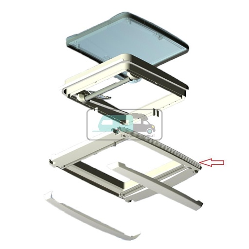 [OCS_A0035469] MPK VisionStar M Pro Binnenkader Plissé Wit