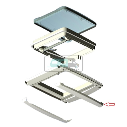 [OCS_0402200] MPK VisionStar M Pro Afdekkappen Binnenkader Crème