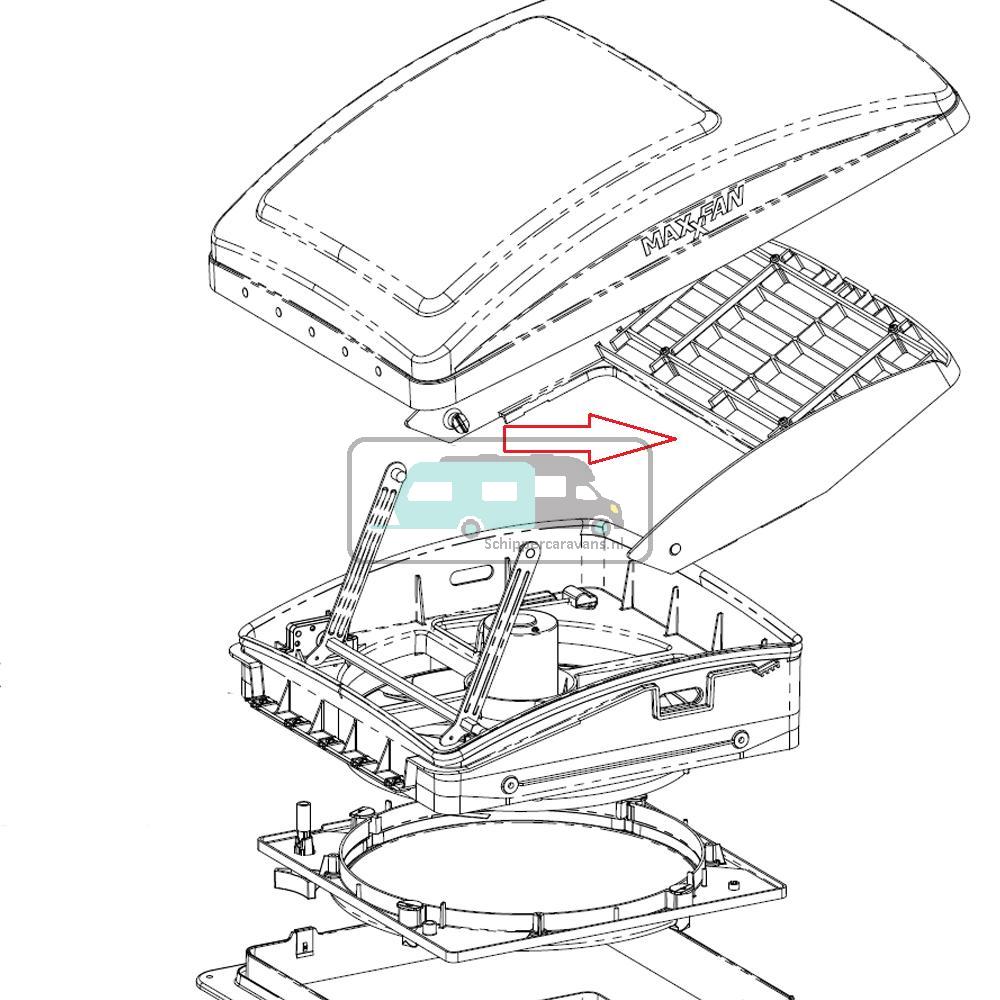 [OCS_A0031403] MaxxFan Ventilatie Rooster Frame