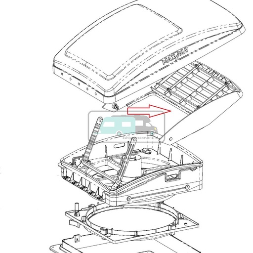 [OCS_0402407] MaxxFan Ventilatie Rooster Frame