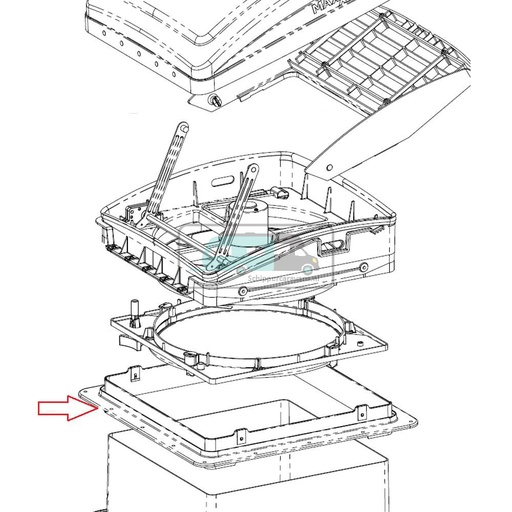 [OCS_0402409] MaxxFan Binnenkader 40x40