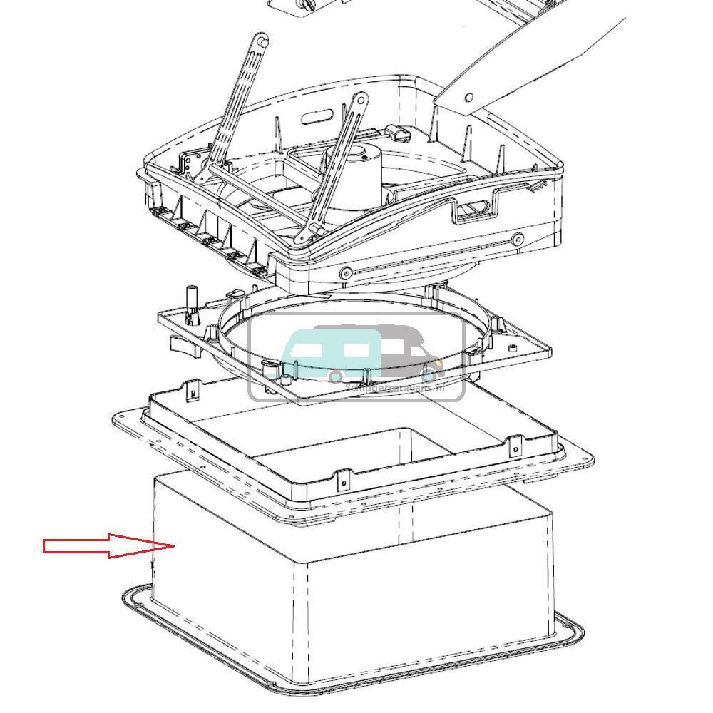 [OCS_A0031423] MaxxFan Interieur Rand Wit 7.62cm