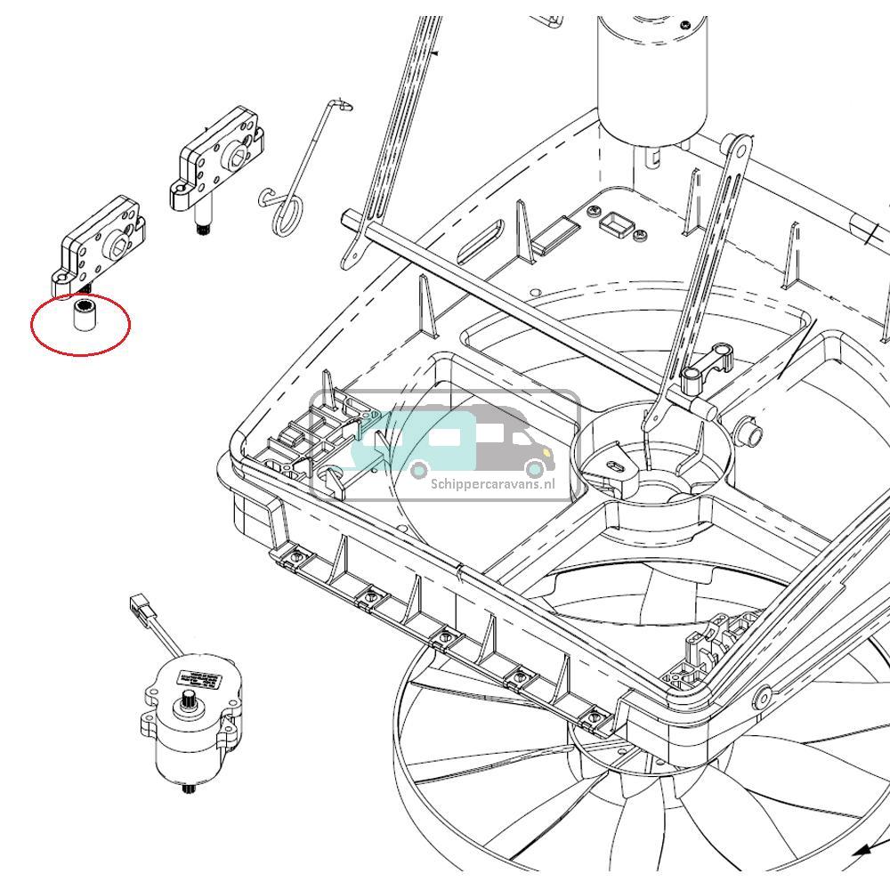 [OCS_A0031412] MaxxFan Motor Opvulbus