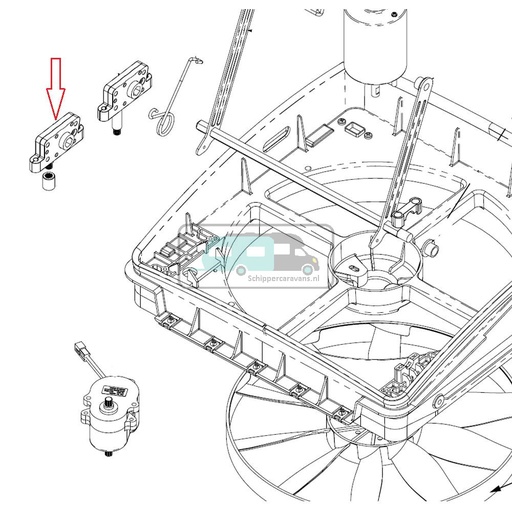 [OCS_0402422] MaxxFan Opdraaimechanisme Automatisch
