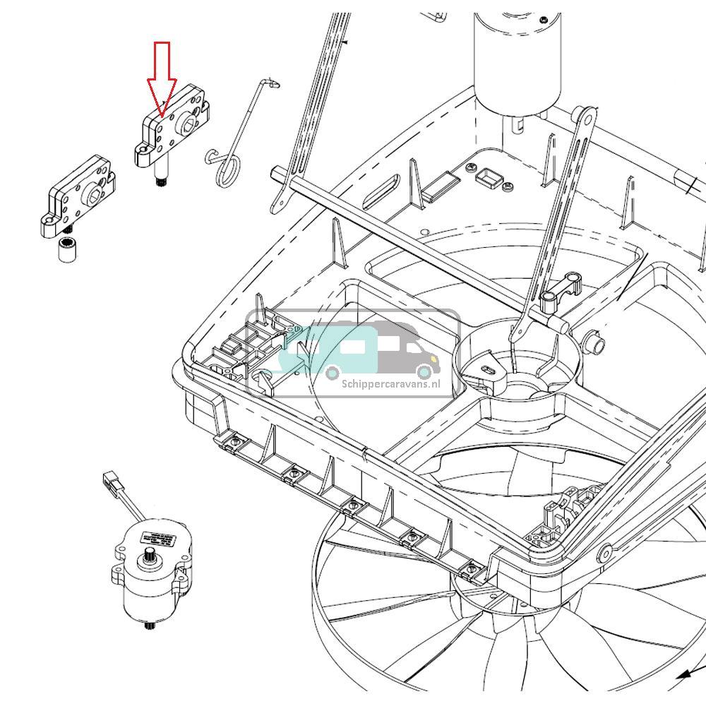 [OCS_A0031426] MaxxFan Opdraai Mechanisme Manual Lift