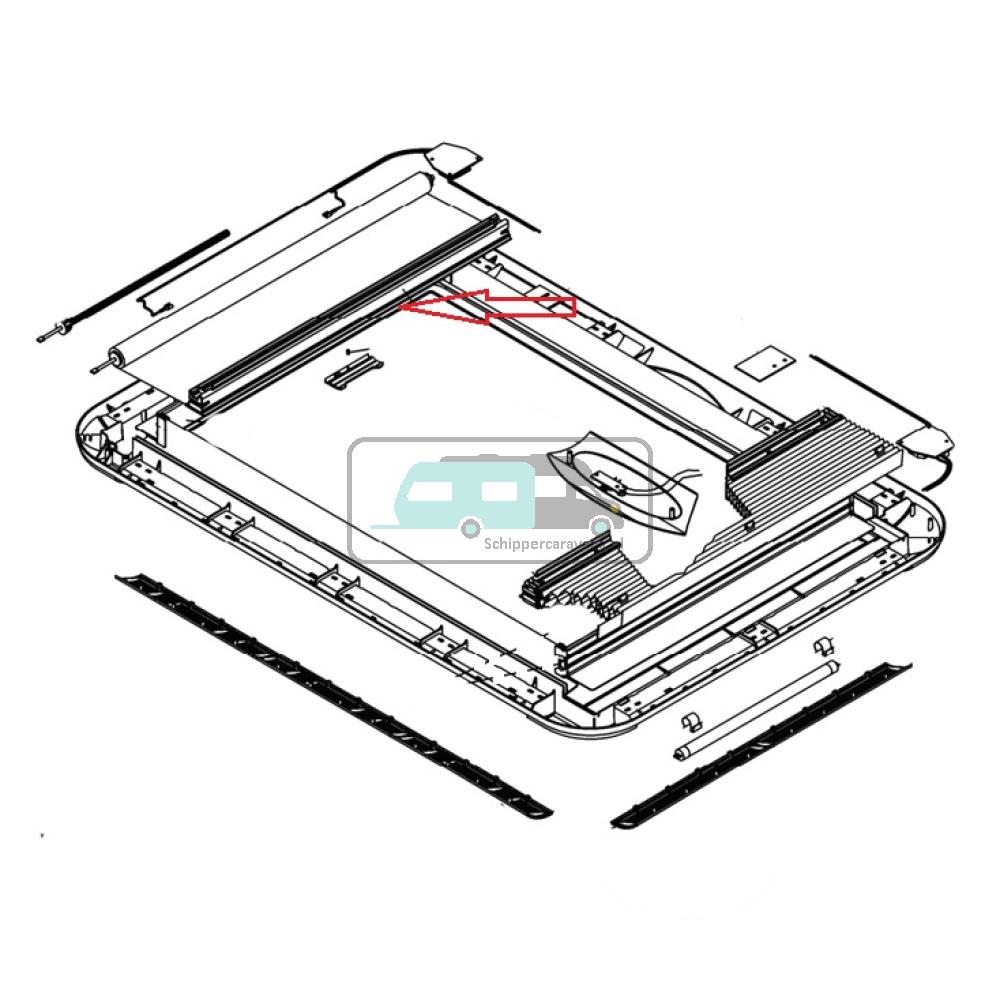 [OCS_A9903152] Dometic Heki 3 Plus Insectenhor Plissé