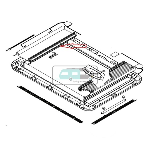 [OCS_A9903152] Dometic Heki 3 Plus Insectenhor Plissé
