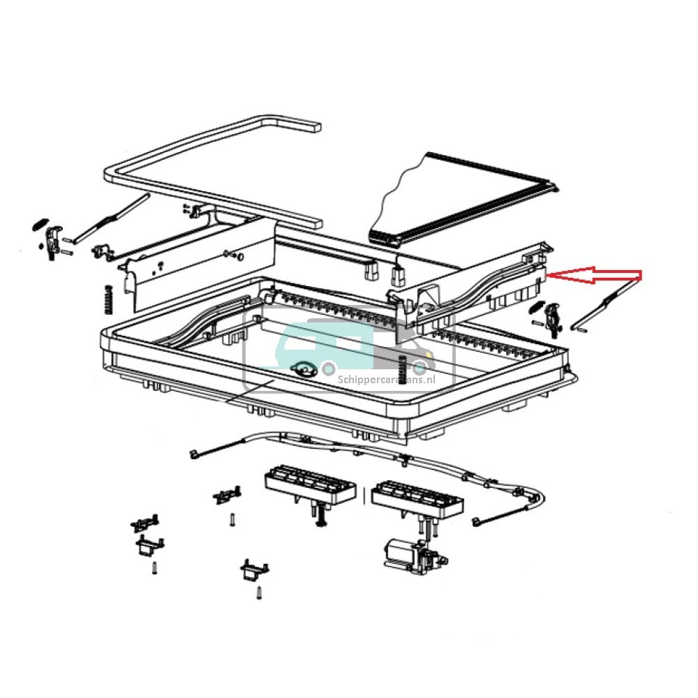 [OCS_A0030746] Dometic Midi Heki Afdekking Slinger Aandrijving Compleet L+R