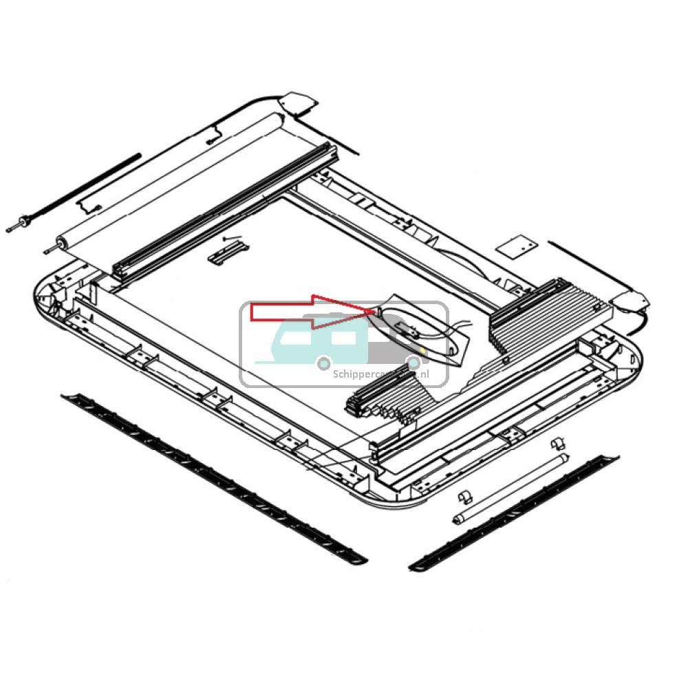 [OCS_A0030742] Dometic Heki 4 Afdekkap slinger BG1588